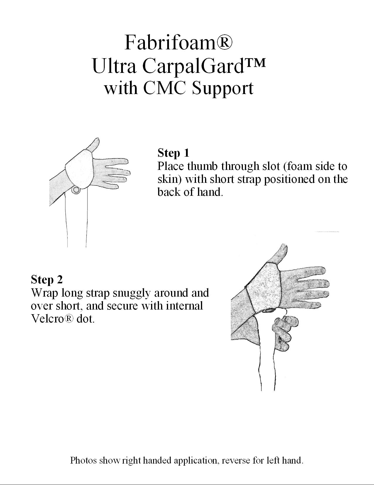 Ultra CarpalGard™ With CMC Support – Fabrifoam